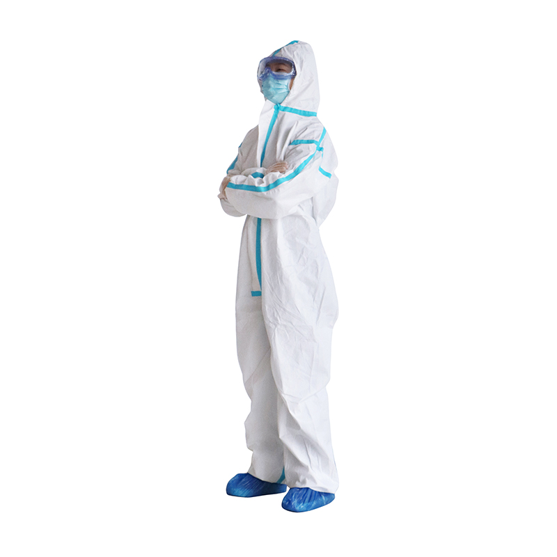 Tıbbi Hastane Güvenliği Tek Kullanımlık Koruyucu Giysi Giyme